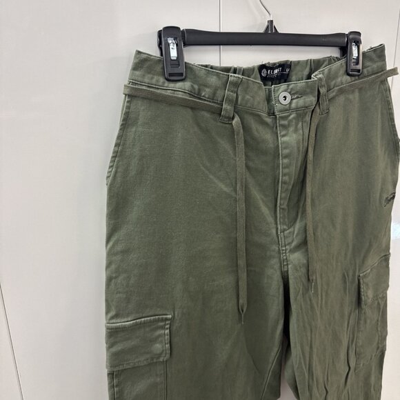 ELEMENT Skateboards Utility Chillin Twill Pants Large Big Fit Drawstring olive - Picture 6 of 14